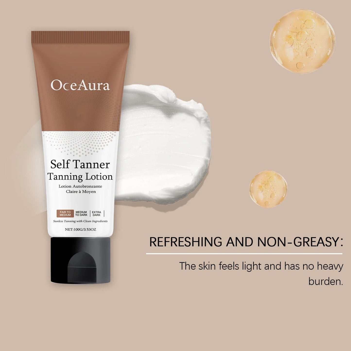 Self Tanning Cream, Moisturizing Bronzing Body Lotion