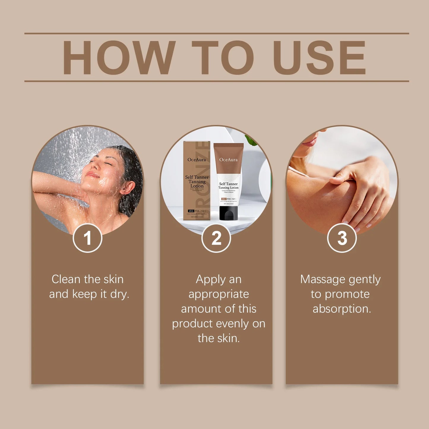 Self Tanning Cream, Moisturizing Bronzing Body Lotion
